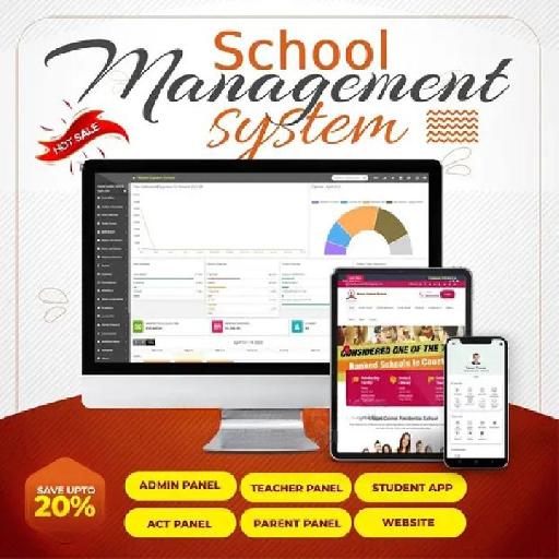 P-Tech - Advance School Management Website With Admin Panel + App