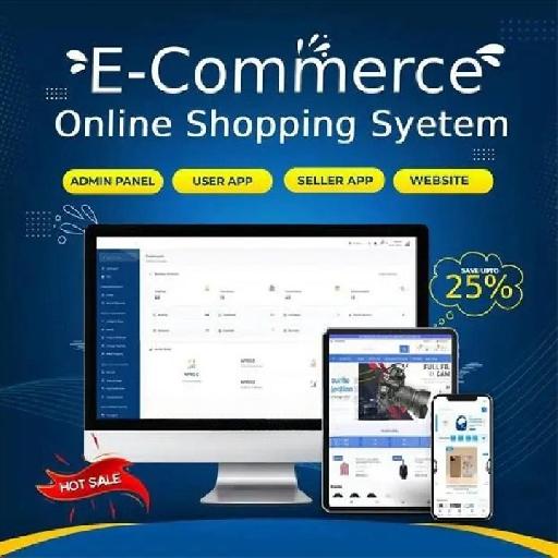 P-Tech - Ecommerce Shopping Website With Admin Panel + App